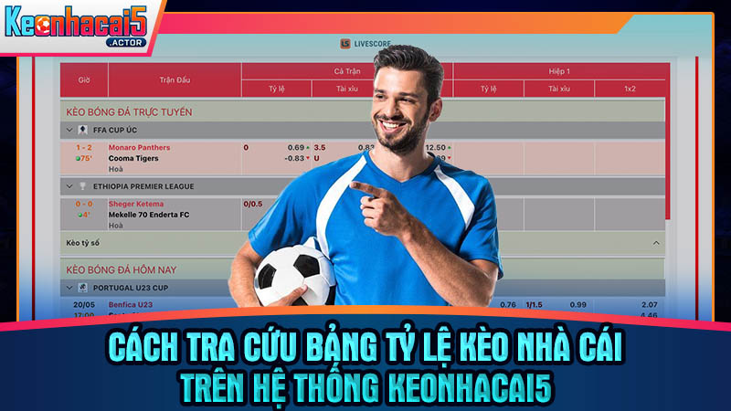 Quy trình sử dụng bảng tỷ lệ kèo tại Keonhacai5