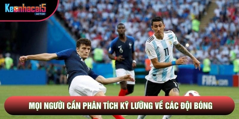 Mọi người cần phân tích kỹ lưỡng về các đội bóng